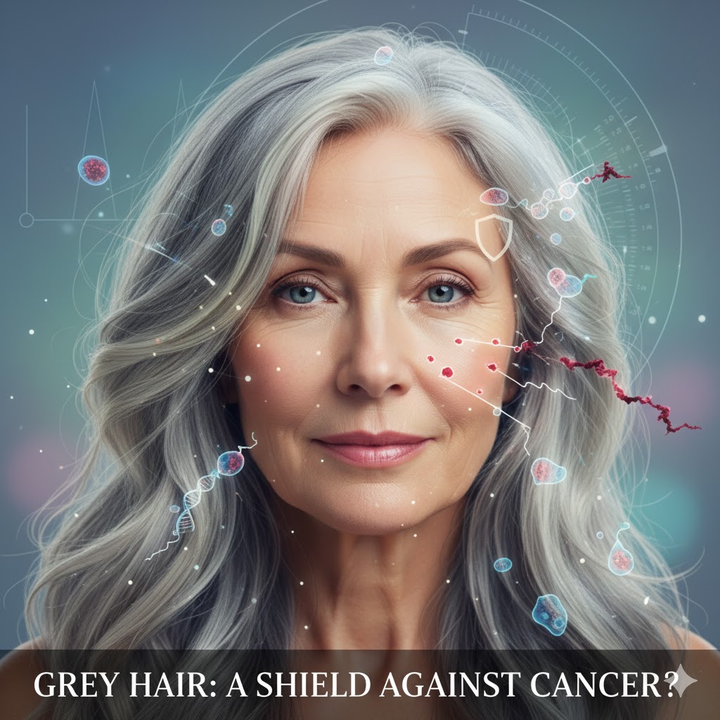 Седые волосы, женщина