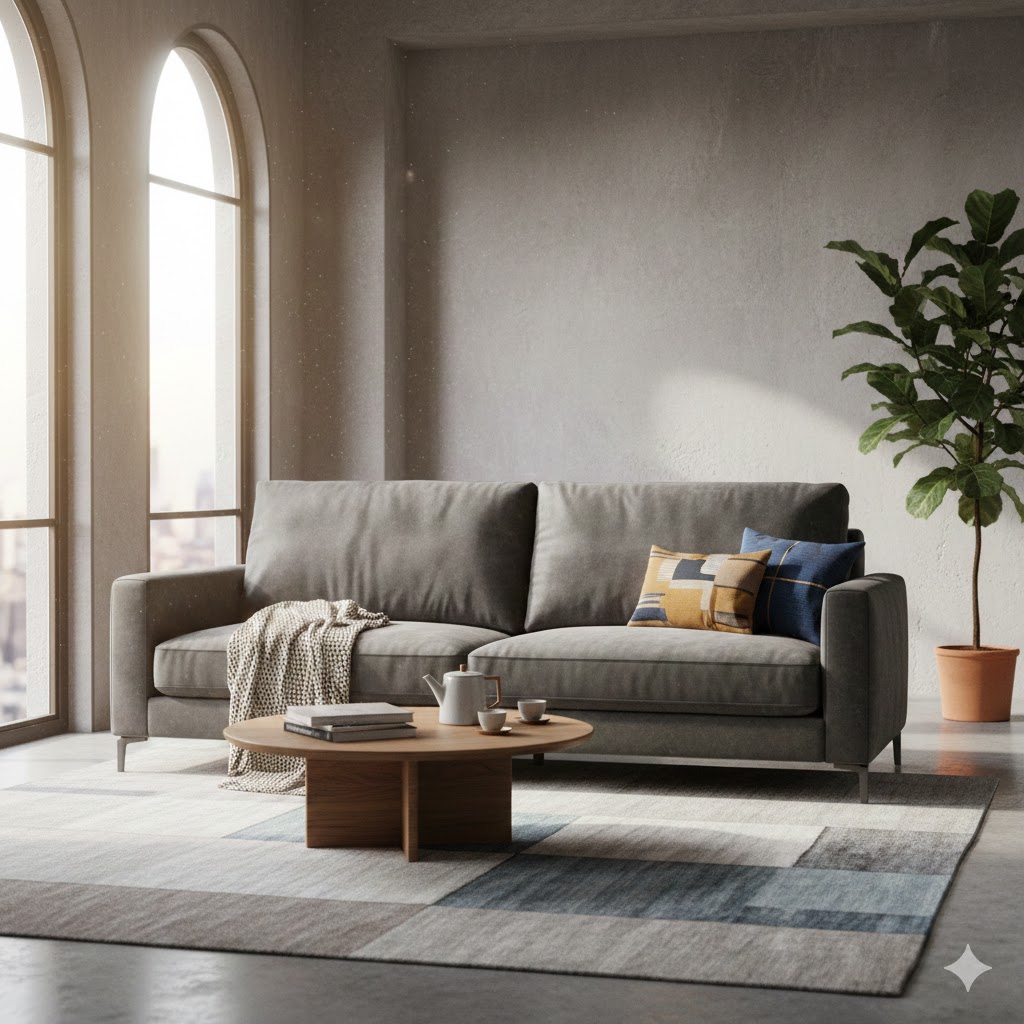 Диван, комната, интерьер