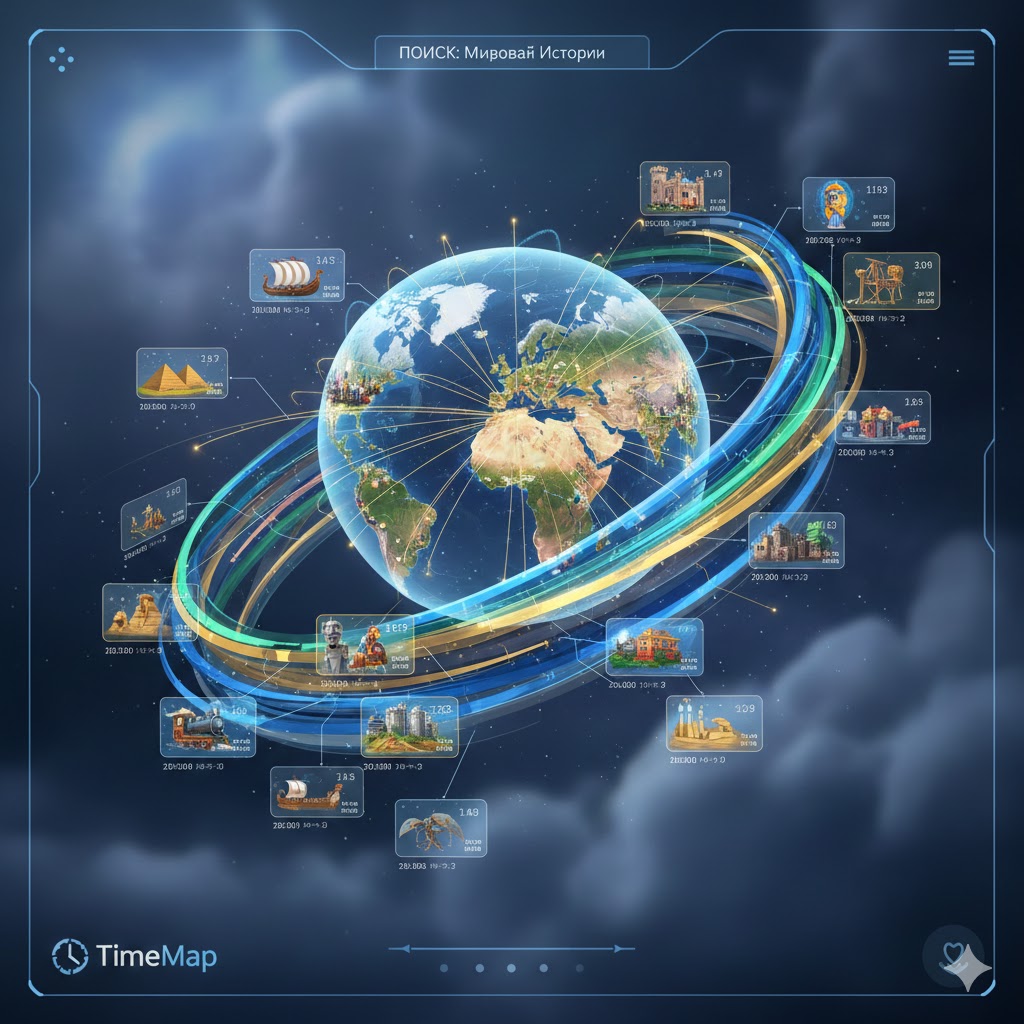 TimeMap, интерактивная карта